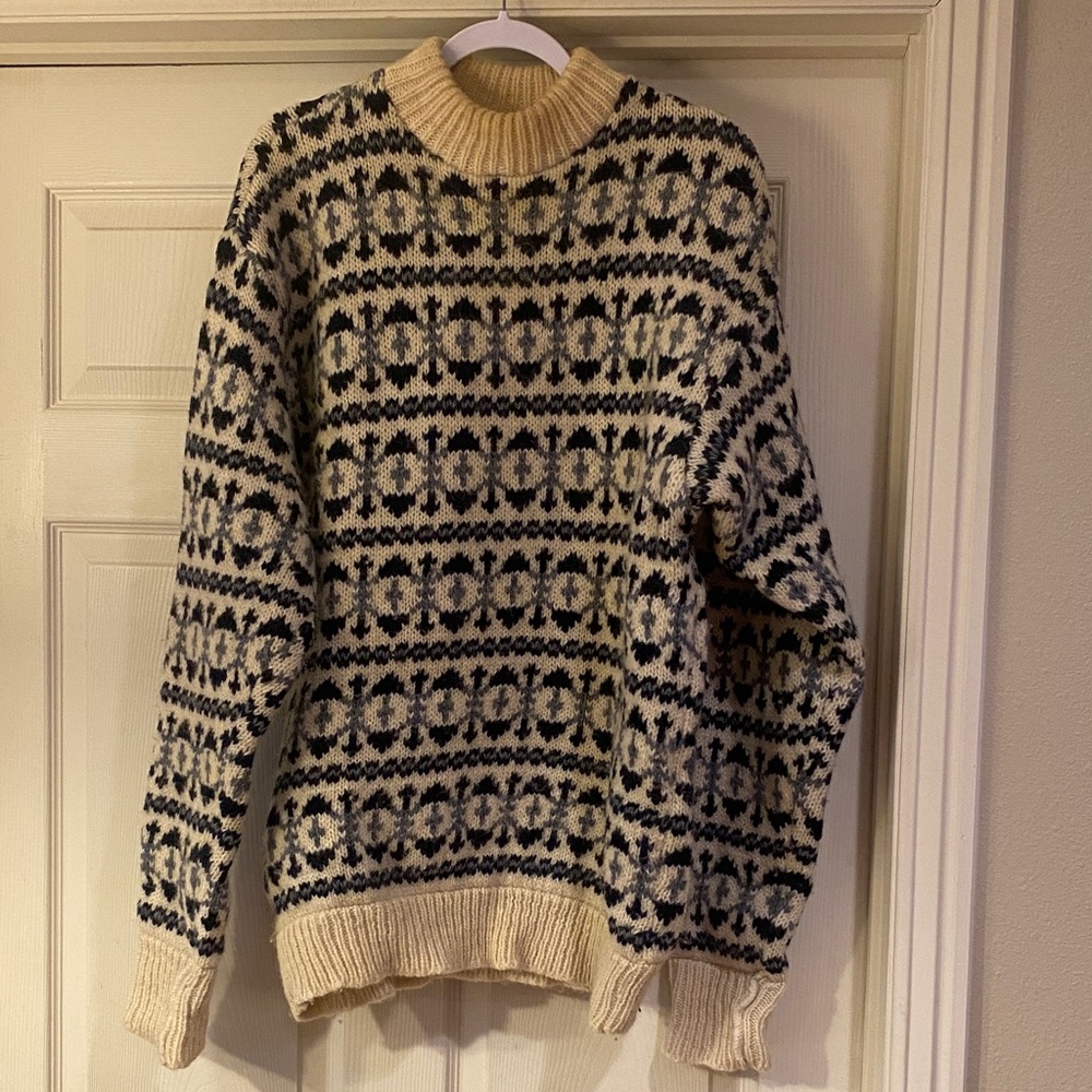 Scandia Vintage 100% Wool Sweater Sz 54 (XL). Box20